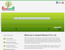 Tablet Screenshot of gujwellbiotech.com
